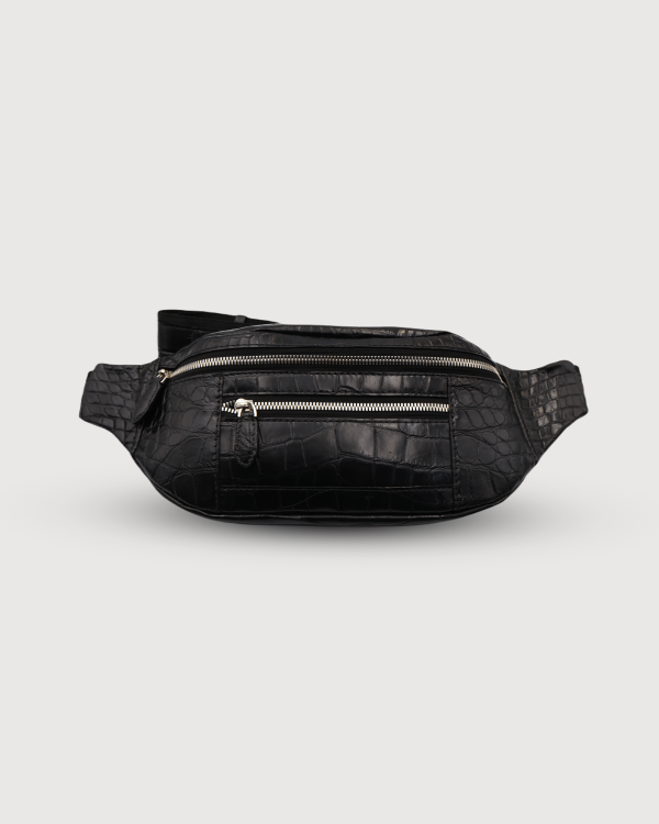 Crocodile leather Beltbag