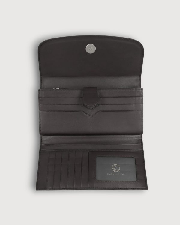 Tri Fold Wallet – 100% Genuine Crocodile Leather - Image 2