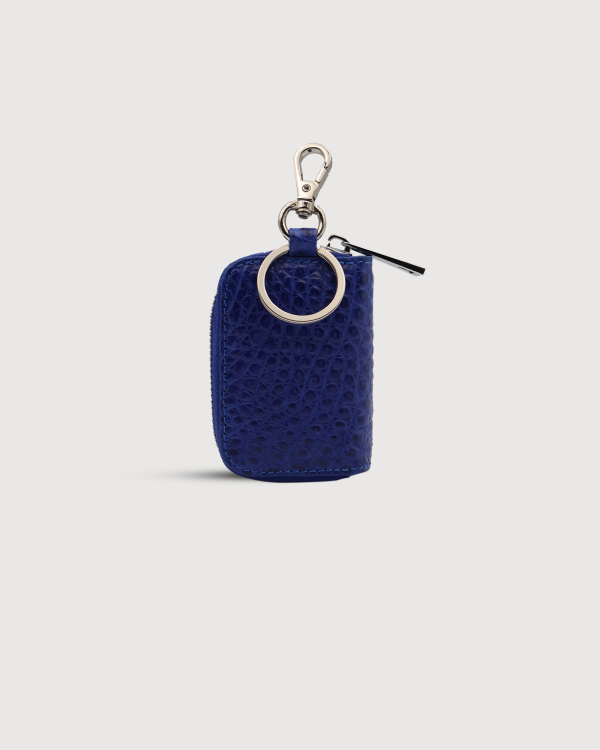 keychain Zipper Wallet Blue