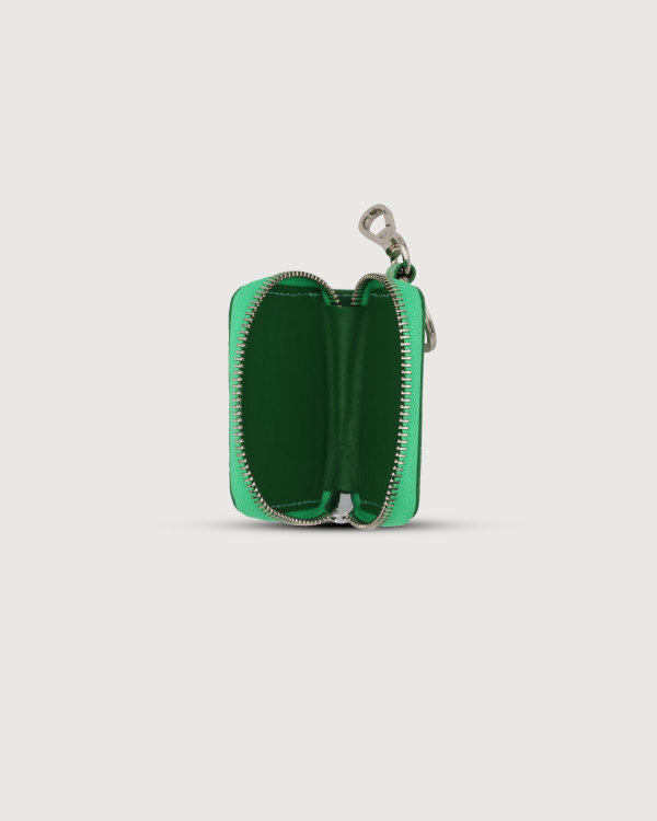 Keychain Zipper Wallet Lime – 100% Genuine Crocodile Leather - Image 2