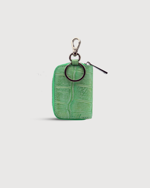 keychain Zipper Wallet lime