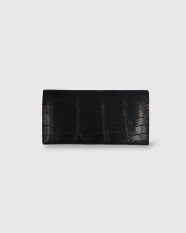Tri Fold Wallet – 100% Genuine Crocodile Leather - Image 3